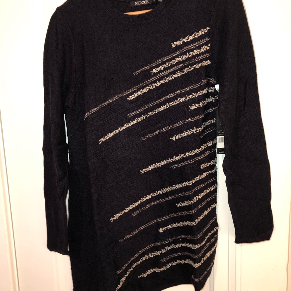 Nic + Zoe Asymmetrical Sweater